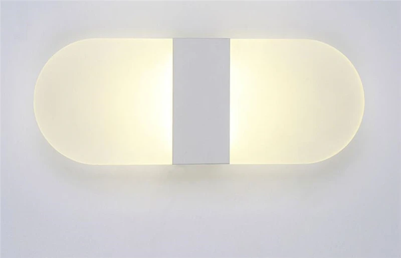 AC85v ~ 265v Led прикроватная лампа для спальни, настенный светильник, настенный светильник Yang, креативная стена для прохода, 110V 220V, акриловый прямоугольник, Современный настенный светильник