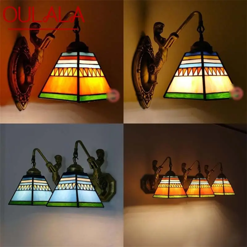 OULALA Ретро Настенные светильники, бра, Современная светодиодная лампа, Внутренний светильник для дома, спальни, гостиной