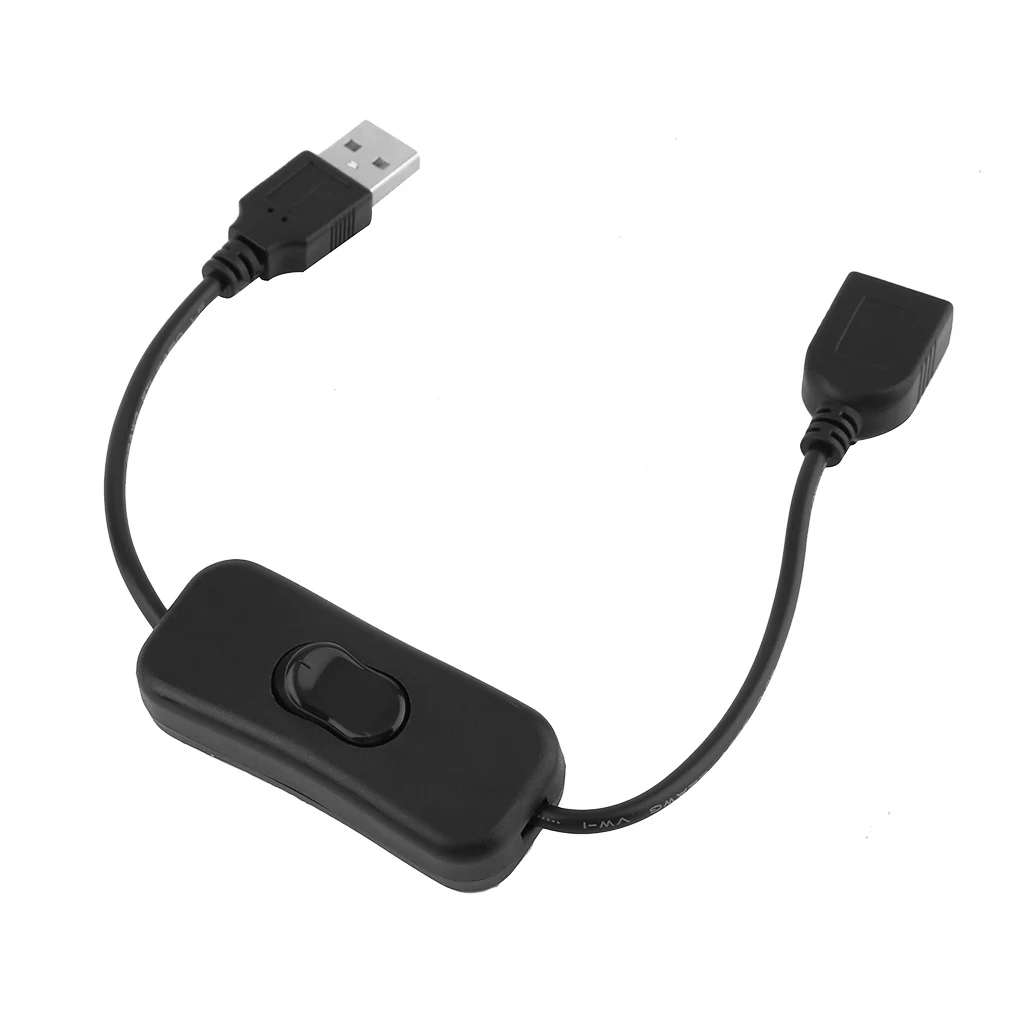 USB-кабель от мужчины к женщине с переключателем, кабель-удлинитель для USB-лампы, USB-вентилятор, линия питания.