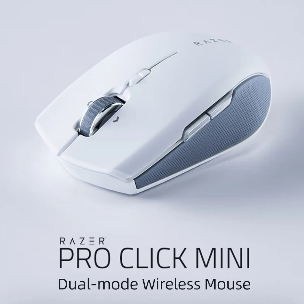 Беспроводная мышь Razer Pro Click Mini с двухрежимным подключением BT + 2.4G Маленькая и портативная, 7 программируемых кнопок Поддерживают 4 устройства