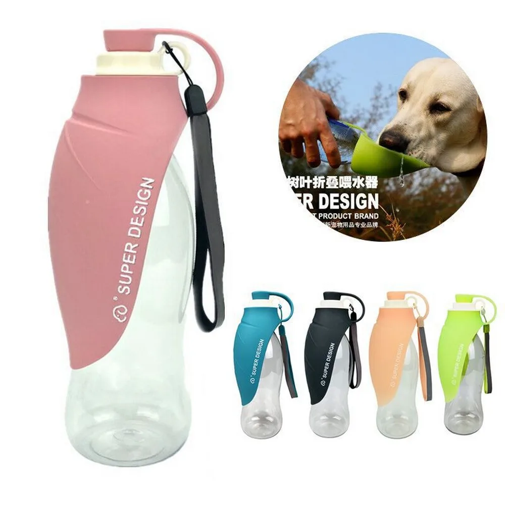 Большая бутылка для воды для собак, портативная складная поилка для маленьких собак, аксессуары для прогулок с французским бульдогом на открытом воздухе