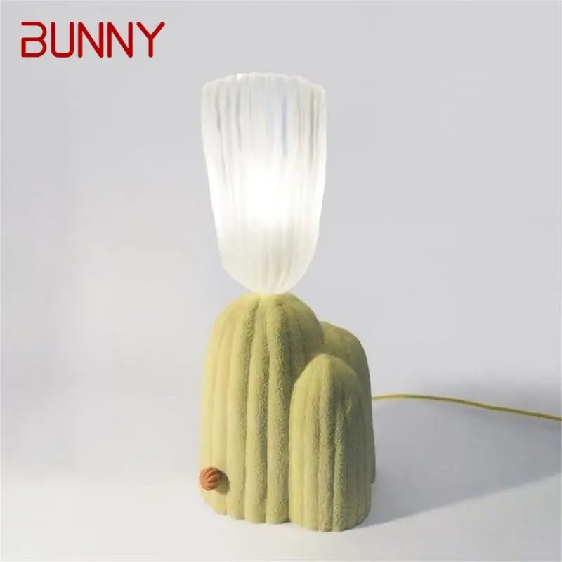Винтажная настольная лампа BUNNY Nordic, современное креативное светодиодное настольное освещение для домашнего декора, прикроватной тумбочки в гостиной