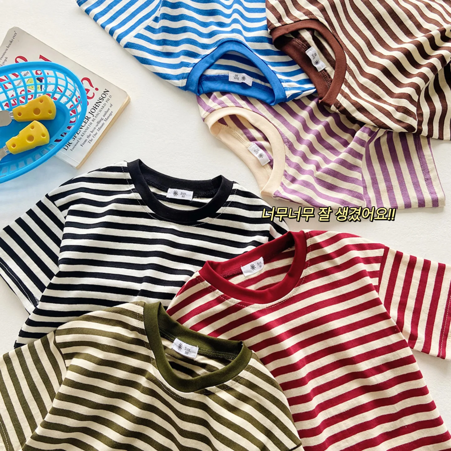 Детская Футболка в полоску, хлопковые футболки для мальчиков и девочек, 2023 Новые Летние топы с короткими рукавами, базовые детские футболки оптом