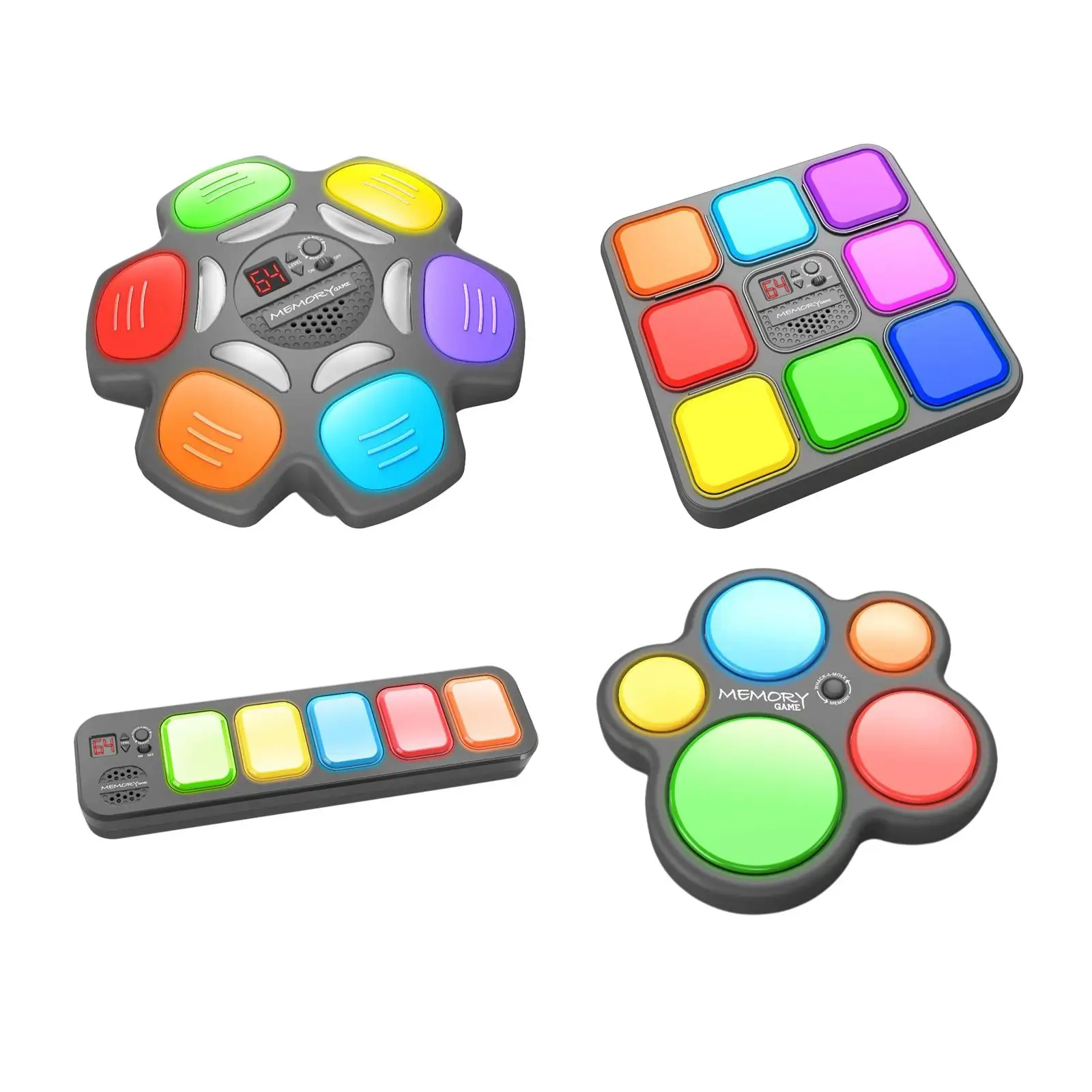 Забавная электронная игра на память, электронное повторение, Обучение запоминанию цвета, Обучающая игрушка для путешествий с музыкальным освещением Для детей Подарки 6 +