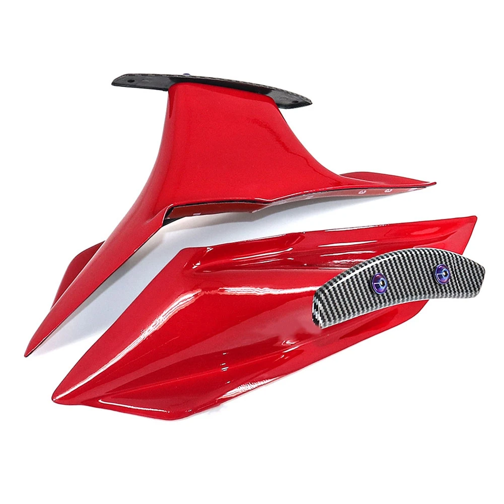 Комплект Обтекателя Мотоцикла Аэродинамическое Крыло Фиксированный Крылышко Обтекатель Крышка Крыла для CBR650R 2019-2021 Красный