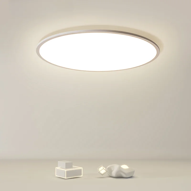 Новая подвесная ультратонкая круглая лампа для столовой, простая современная минималистичная модель в скандинавском стиле, офисные люстры, лампа для украшения дома