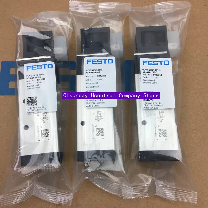 Новый оригинальный электромагнитный клапан FESTO VUVS-LK20-M32C-AD-G18-1C1-S 8043213