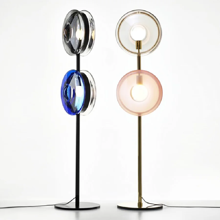Постмодернистский светодиодный торшер Nordic glass Standing light светильники для гостиной, кабинета, Железной художественной спальни, гостиничного освещения