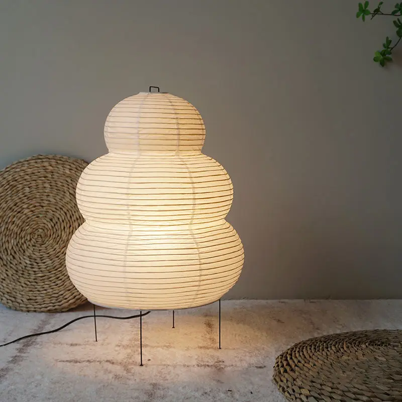 Скандинавский светильник-фонарь Ваби Саби, настольная лампа для гостиной, бумажная лампа, простое прикроватное украшение для спальни, настольная лампа
