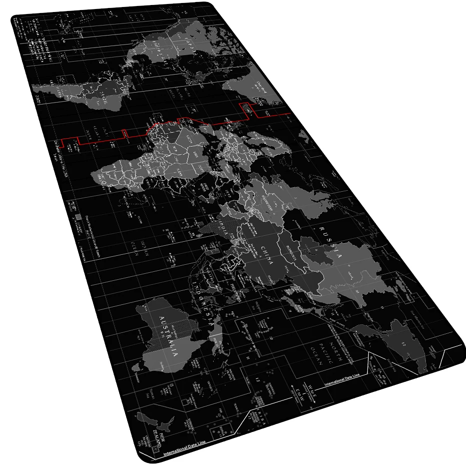 Супер большой 1000x500 мм/900x40 мм/ 700x300 мм/600x300 мм Карта мира резиновый коврик для мыши компьютерная игра планшет коврик для мыши с фиксацией края
