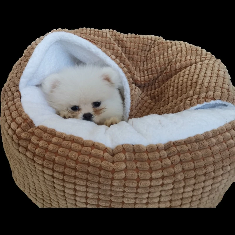 Супер мягкая подушка для собак и кошек в пещере, домик для глубокого сна, зимняя круглая подушка для питомника для маленьких средних собак