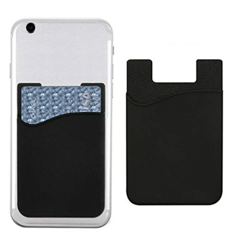 Универсальный мобильный телефон, самоклеящийся держатель для карт для денег, Кредитное удостоверение личности, карман для хранения автобусных карт, чехол для телефона, кошелек-палочка